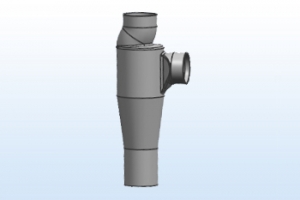 宝鸡W型接口GB型加强旋流器三通