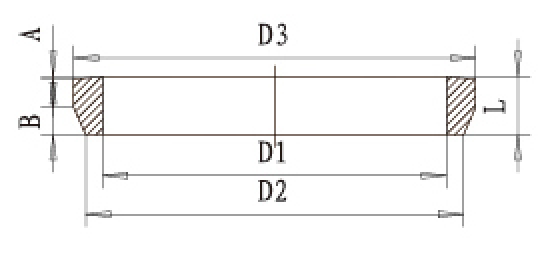 B型密封胶圈结构图